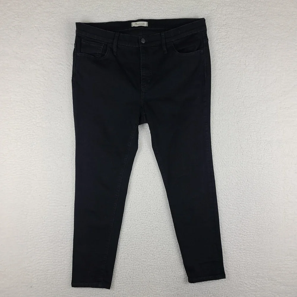 Madewell Jeans Womens 33 Roadtripper Skinny Black‎ Wash